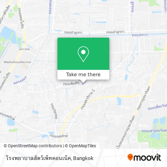 โรงพยาบาลสัตว์เพ็ทคอนเน็ค map