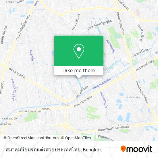 สมาคมนิยมรถแต่งสวยประเทศไทย map