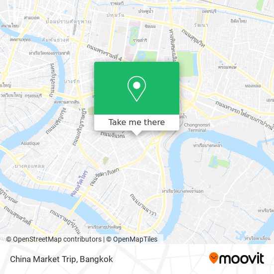 China Market Trip map