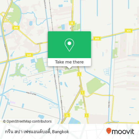 กรีน สปา เฟซแอนด์บอดี้ map