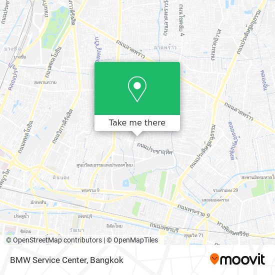 BMW Service Center map