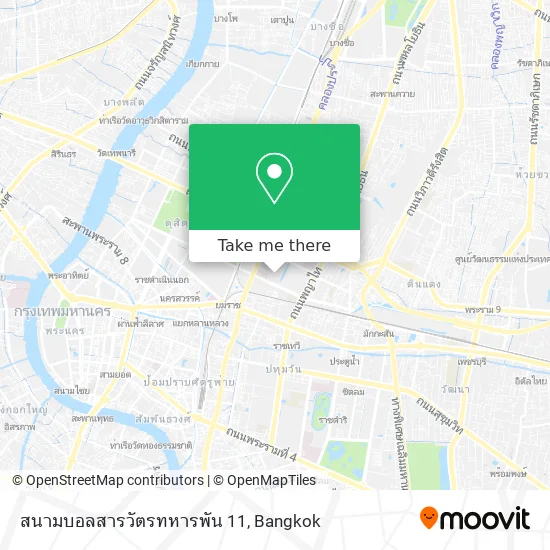 สนามบอลสารวัตรทหารพัน 11 map