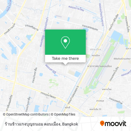 ร้านข้าวแกงบุญถนอม ดอนเมือง map