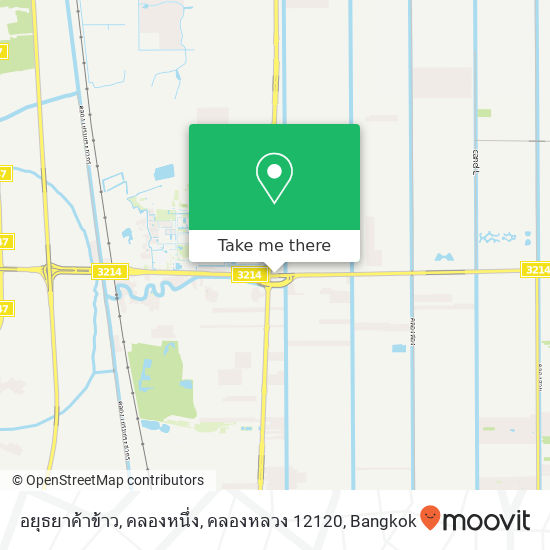 อยุธยาค้าข้าว, คลองหนึ่ง, คลองหลวง 12120 map