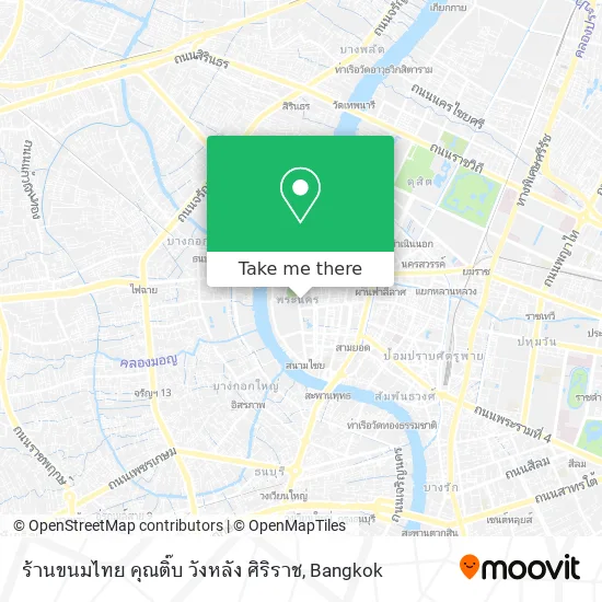 ร้านขนมไทย คุณติ๊บ วังหลัง ศิริราช map