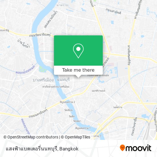 แสงฟ้าแบตเตอรี่นนทบุรี map