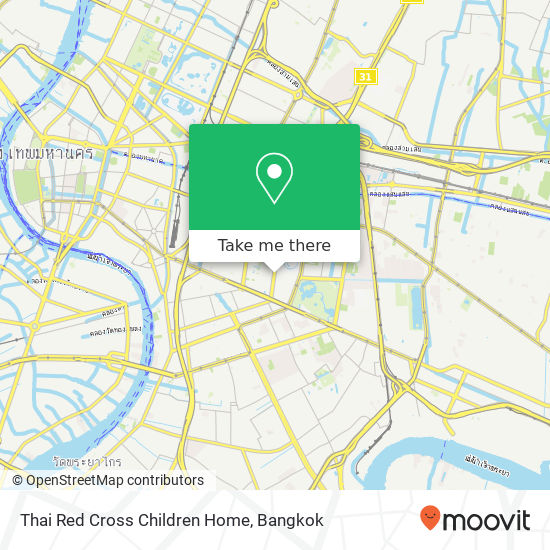 Thai Red Cross Children Home map