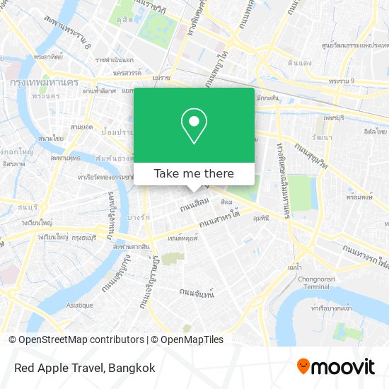 Red Apple Travel map