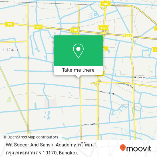 Wit Soccer And Sansiri Academy, ทวีวัฒนา, กรุงเทพมหานคร 10170 map