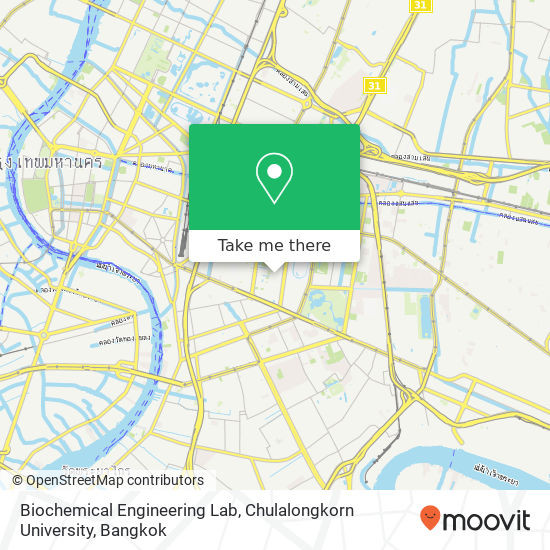 Biochemical Engineering Lab, Chulalongkorn University map
