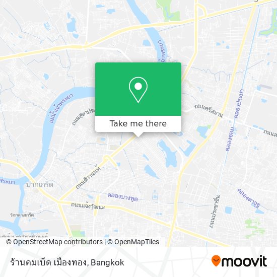ร้านคมเบ็ด เมืองทอง map