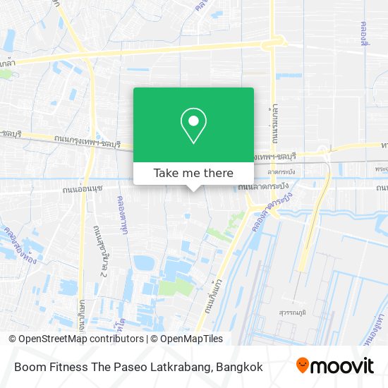 Boom Fitness The Paseo Latkrabang map