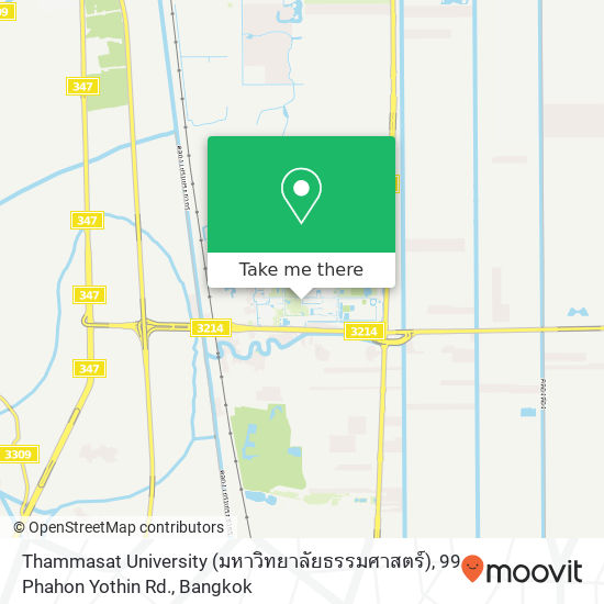 Thammasat University (มหาวิทยาลัยธรรมศาสตร์), 99 Phahon Yothin Rd. map