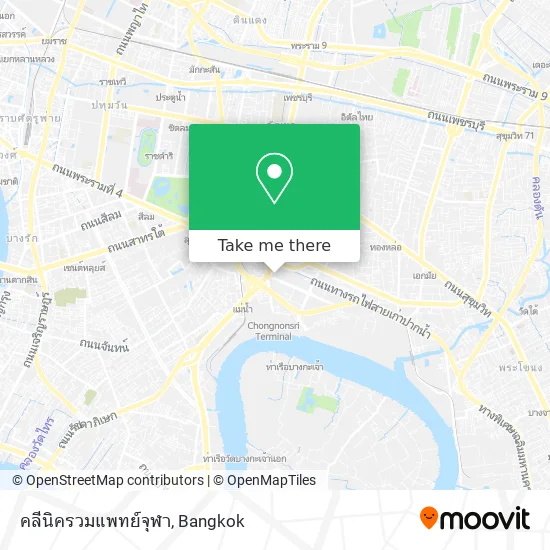 คลีนิครวมแพทย์จุฬา map