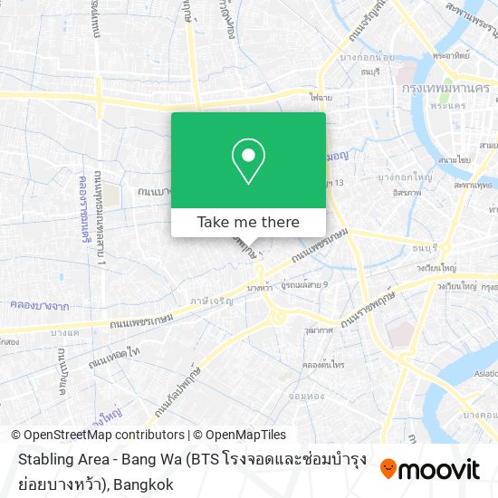 Stabling Area - Bang Wa (BTS โรงจอดและซ่อมบำรุงย่อยบางหว้า) map