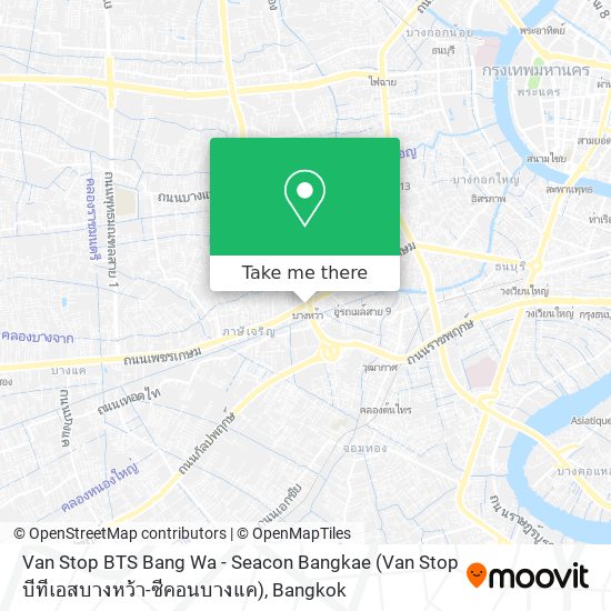 Van Stop BTS Bang Wa - Seacon Bangkae (Van Stop บีทีเอสบางหว้า-ซีคอนบางแค) map