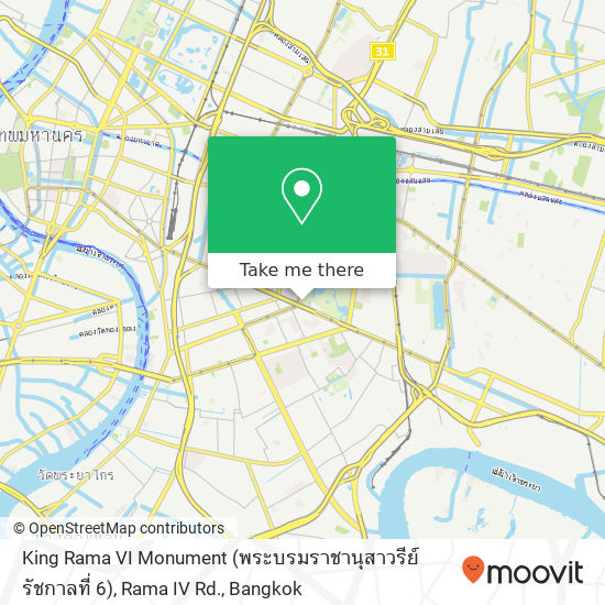King Rama VI Monument (พระบรมราชานุสาวรีย์ รัชกาลที่ 6), Rama IV Rd. map