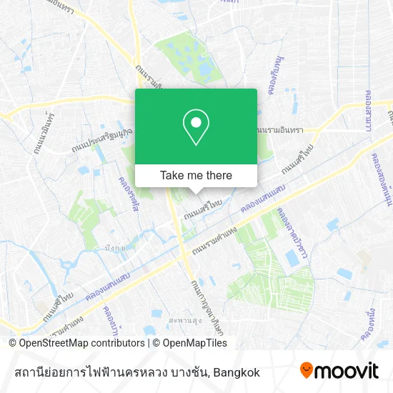 สถานีย่อยการไฟฟ้านครหลวง บางชัน map