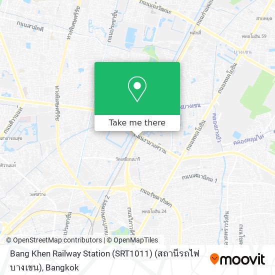 Bang Khen Railway Station (SRT1011) (สถานีรถไฟบางเขน) map