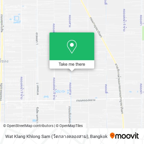 Wat Klang Khlong Sam (ว้ดกลางคลองสาม) map