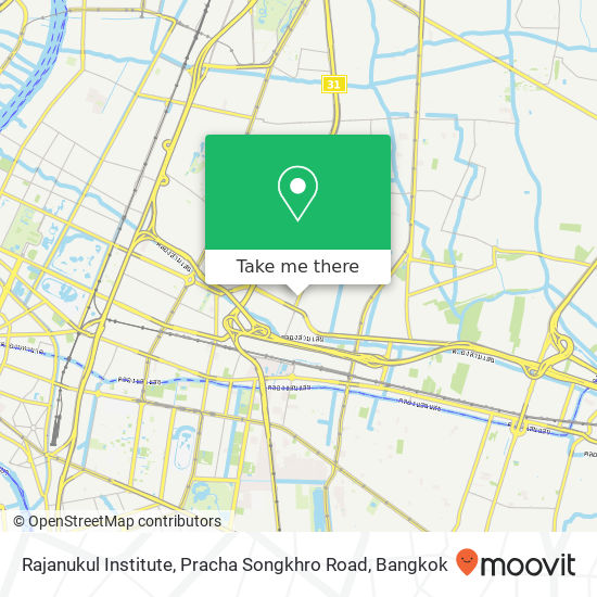 Rajanukul Institute, Pracha Songkhro Road map