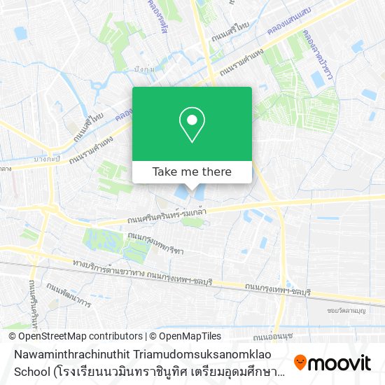 Nawaminthrachinuthit Triamudomsuksanomklao School map