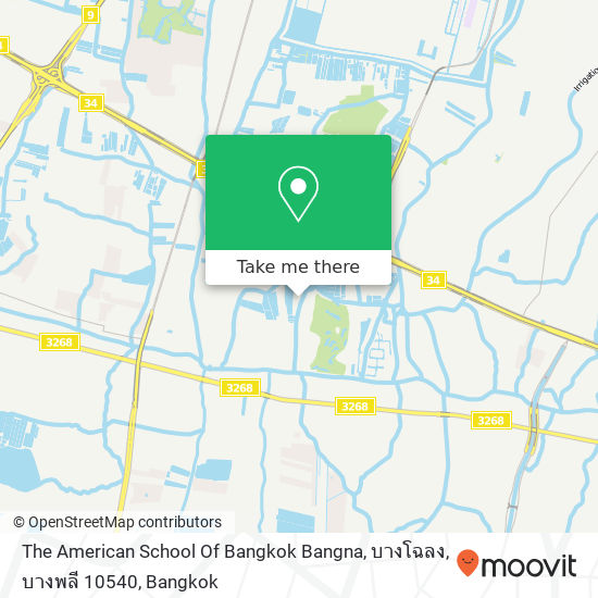 The American School Of Bangkok Bangna, บางโฉลง, บางพลี 10540 map