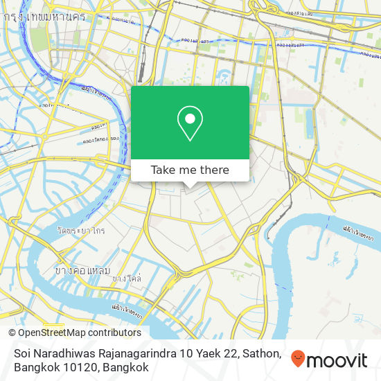 Soi Naradhiwas Rajanagarindra 10 Yaek 22, Sathon, Bangkok 10120 map