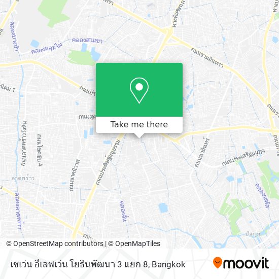 เซเว่น อีเลฟเว่น โยธินพัฒนา 3 แยก 8 map