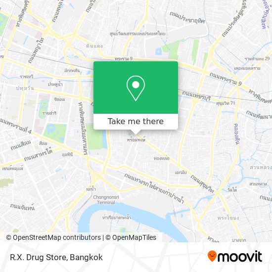 R.X. Drug Store map