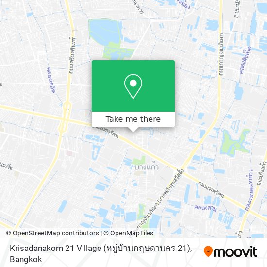 Krisadanakorn 21 Village (หมู่บ้านกฤษดานคร 21) map