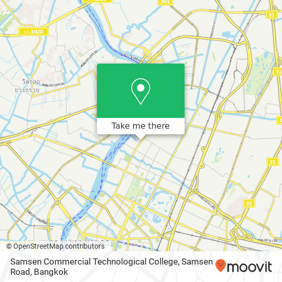 Samsen Commercial Technological College, Samsen Road map