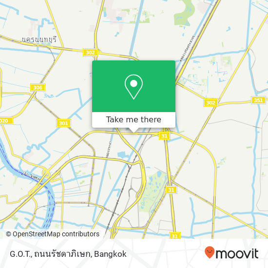 G.O.T., ถนนรัชดาภิเษก map