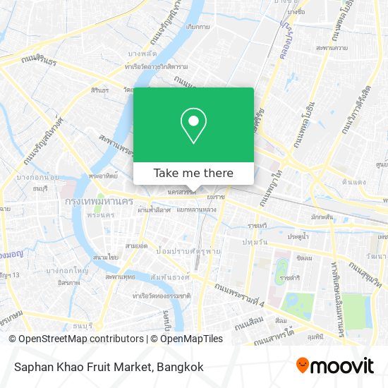 Saphan Khao Fruit Market map