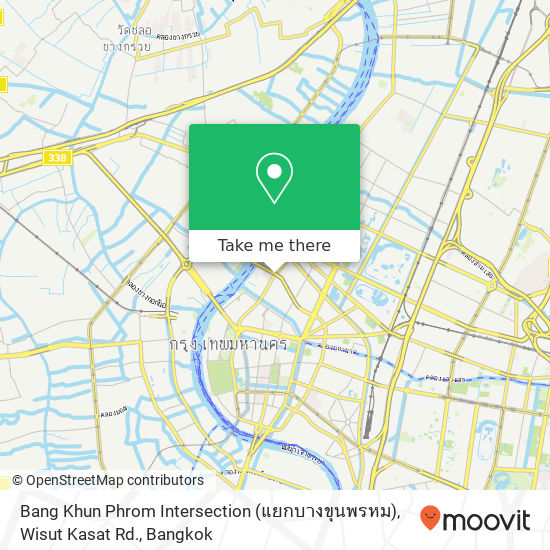 Bang Khun Phrom Intersection (แยกบางขุนพรหม), Wisut Kasat Rd. map