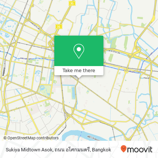 Sukiya Midtown Asok, ถนน อโศกมนตรี map