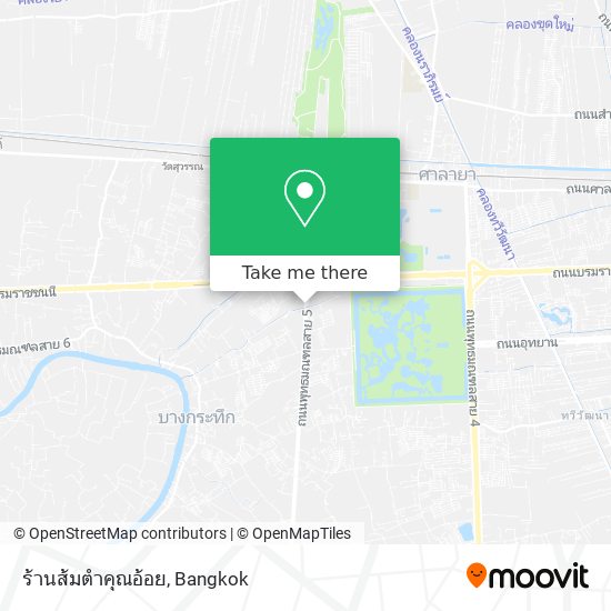 ร้านส้มตำคุณอ้อย map