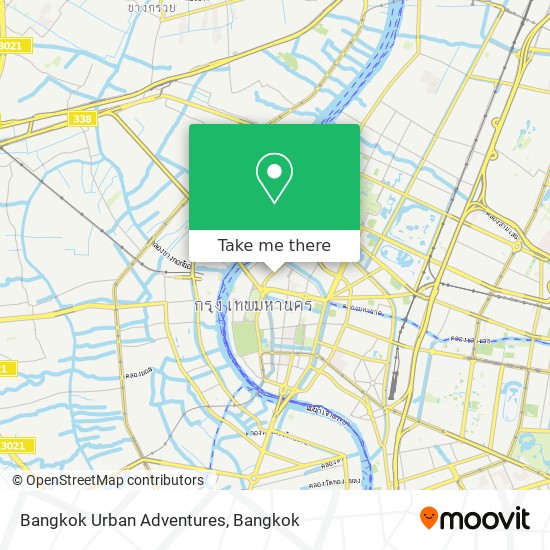 Bangkok Urban Adventures map