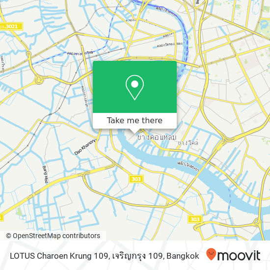 LOTUS Charoen Krung 109, เจริญกรุง 109 map