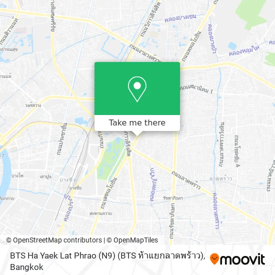 BTS Ha Yaek Lat Phrao (N9) (BTS ห้าแยกลาดพร้าว) map