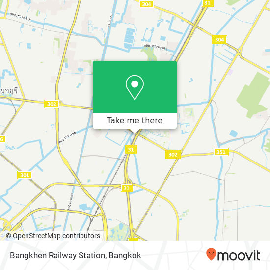 Bangkhen Railway Station map