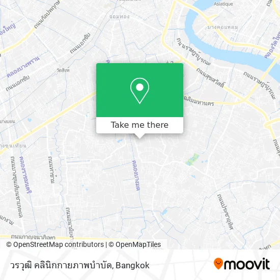 วรวุฒิ คลินิกกายภาพบำบัด map