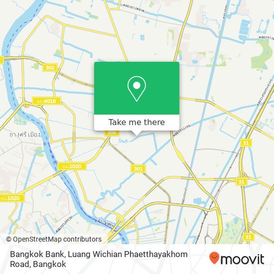 Bangkok Bank, Luang Wichian Phaetthayakhom Road map