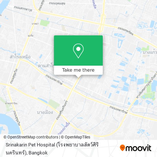 Srinakarin Pet Hospital (โรงพยาบาลสัตว์ศิรินครินทร์) map