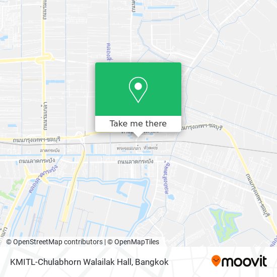 KMITL-Chulabhorn Walailak Hall map