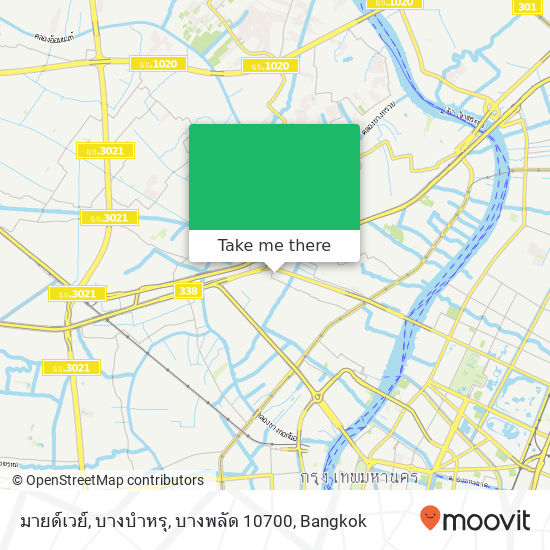 มายด์เวย์, บางบำหรุ, บางพลัด 10700 map