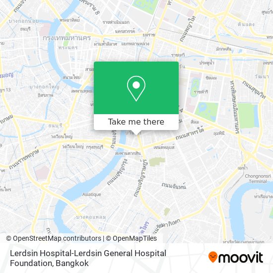 Lerdsin Hospital-Lerdsin General Hospital Foundation map