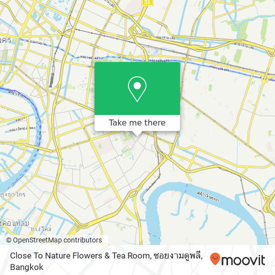 Close To Nature Flowers & Tea Room, ซอยงามดูพลี map