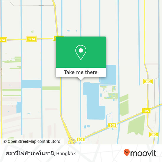 สถานีไฟฟ้าเทคโนธานี map