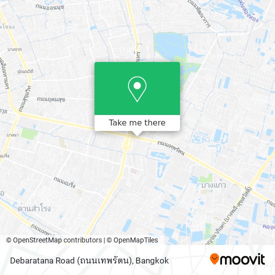 Debaratana Road (ถนนเทพรัตน) map